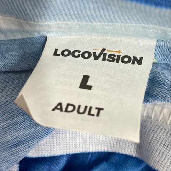 Bernie and Ernie Sesame Street Blue Dye Sublimated Print T-Shirt Sz L - NWT - Picture 5 of 10